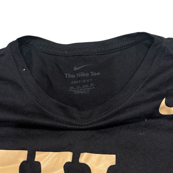 Nike Wake Forest Black Athletic Women’s T-Shirt Dri Fit XS - Picture 3 of 8